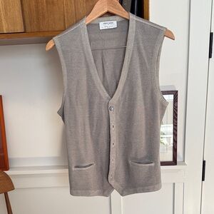Gran Sasso Light Gray Knit Vest 48